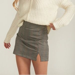 KOOKA Plaid Mini Skirt
